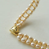 Love Choker Vintage Double Strand Pearls - floysun
