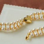Love Choker Vintage Double Strand Pearls - floysun