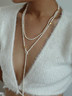 Love Wound Multilayer Pearl Long Necklace - floysun