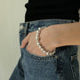 Metal Ball Spliced Pearl Bracelet - floysun