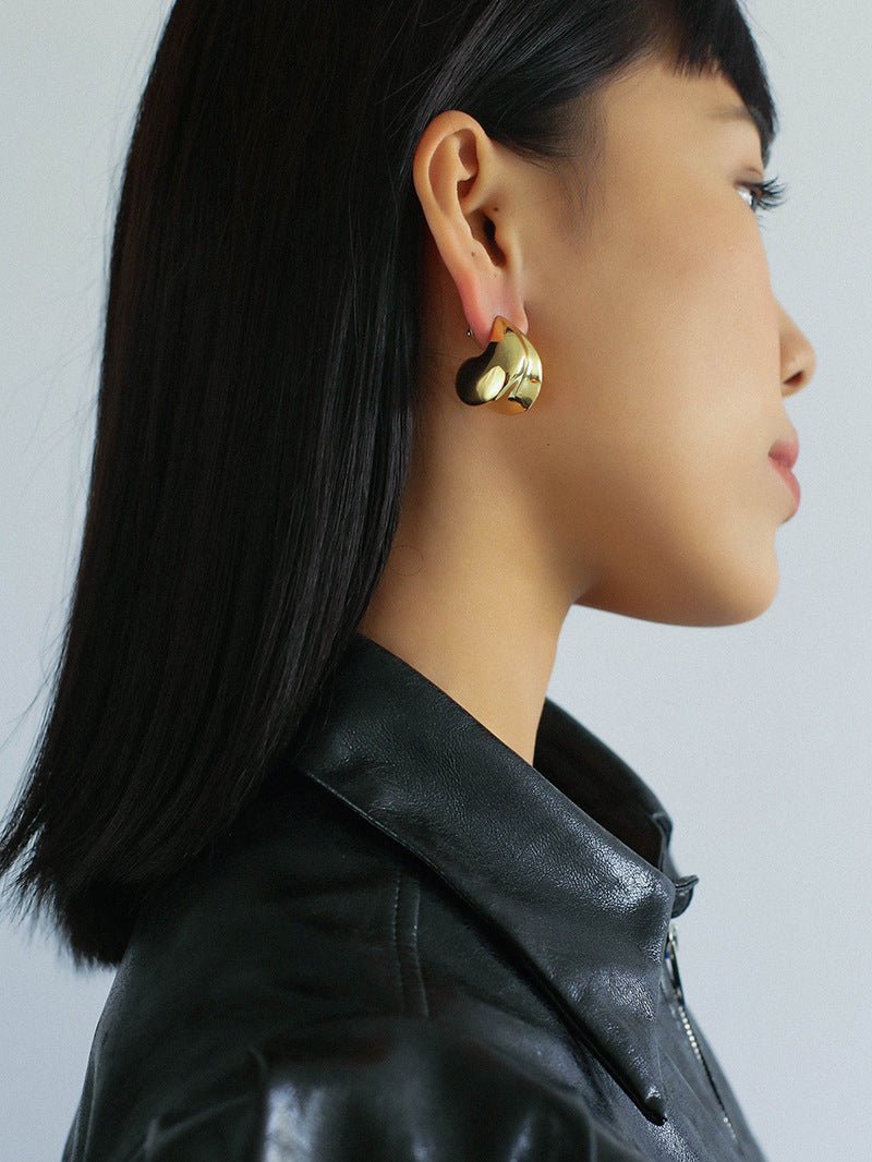 Metal Geometric Irregular Earrings - floysun