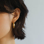 Metal V-shaped Gold Earrings - floysun