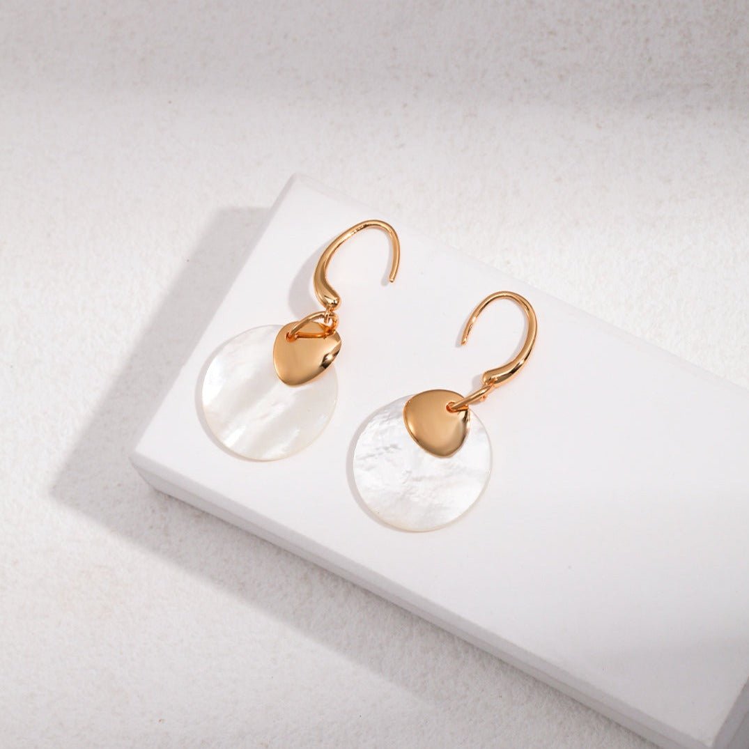 Mother-of-pearl Earrings: Ethereal Elegance - floysun