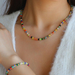 Multicolor Bead Necklace
