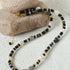 Multiple Irregular Colored Agate Jade Necklace -Black - floysun