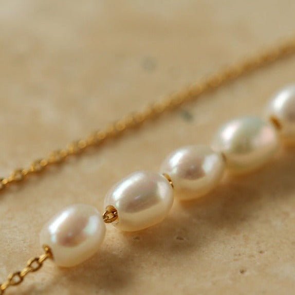 Natural Freshwater Pearl Smiling Necklace - floysun