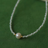 Natural Pearl Shell Passepartout Necklace - floysun