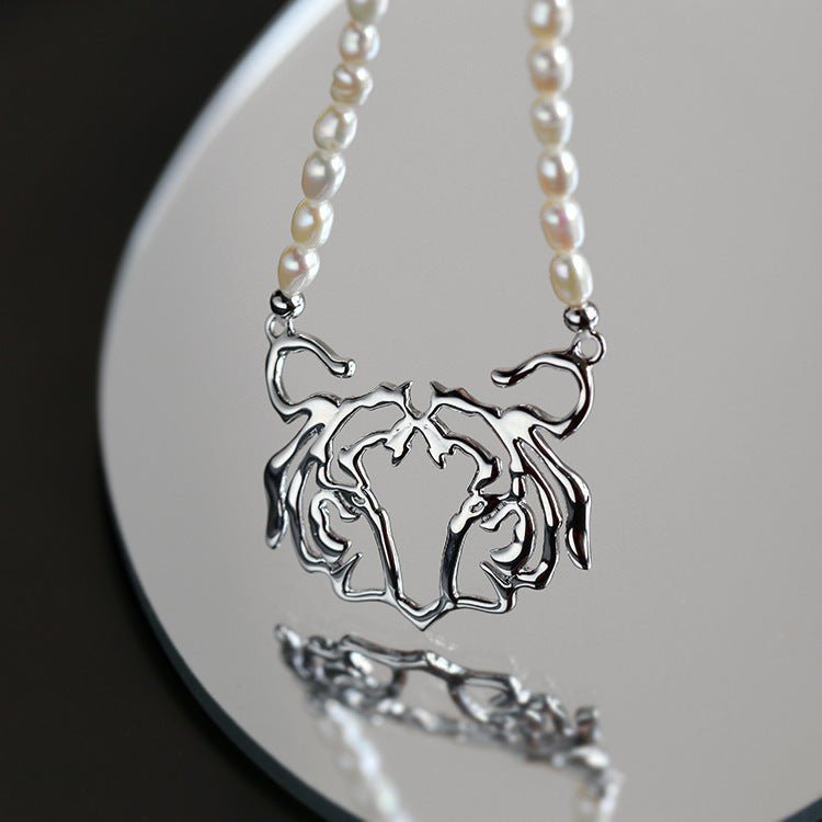 Natural Pearl Tiger Necklace - floysun