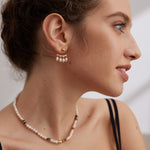 Natural Rice Grain Pearls Earrings - floysun
