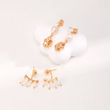 Natural Rice Grain Pearls Earrings - floysun