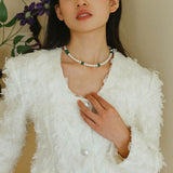 New Chinese-style Green Agate Pearl Necklace - floysun