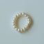 Overlapping Irregular Pearl Ring B - floysun