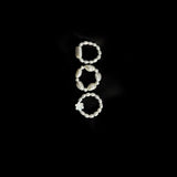 Overlapping Irregular Pearl Ring C - floysun