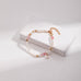 Peach Blossom Sterling Silver Pearl Bracelet - floysun
