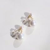 Personality Exaggerated Pearl Earrings - floysun