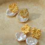 Petal Baroque Pearl Earrings - floysun