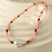 Pink Crystal Baroque Necklace - floysun