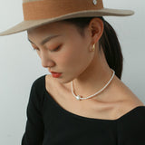 Retro Baroque Pearl Sweater Chain Necklace