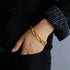 Retro Frosted Gold Square Chain Bracelet - floysun