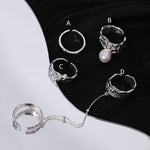 Retro Lava Pearl Double Ring A - floysun
