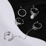 Retro Lava Pearl Double Ring A - floysun