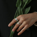 Retro Lava Pearl Double Ring A - floysun
