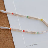 Retro Toothpick Pearl Necklace - floysun