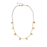 Rice Bead Circle Pearl Necklace