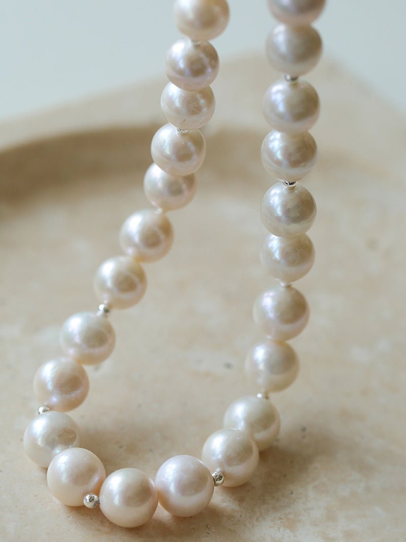 Round Baroque Pearls Necklace - floysun