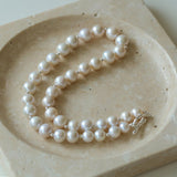 Round Baroque Pearls Necklace - floysun