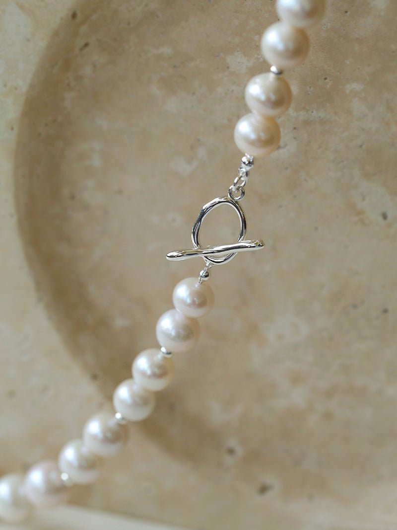 Round Baroque Pearls Necklace - floysun