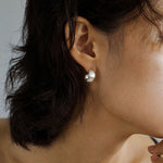 S925 Silver C-shaped Frosted Earrings - floysun