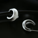 S925 Silver Frosted Handmade Texture Earrings - floysun
