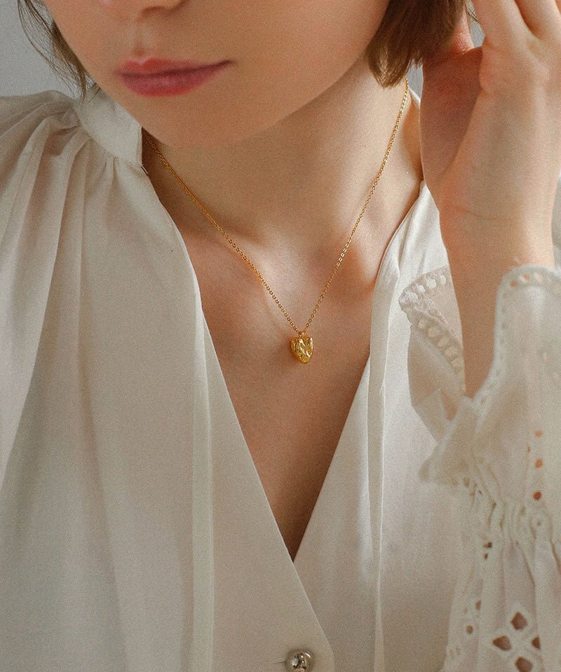 S925 Silver Irregular Small Love Pendant Necklace - floysun