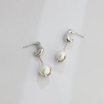 S925 Silver Natural Pearl Earrings - floysun