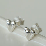S925 Sterling Silver Love Heart Earrings - floysun