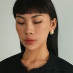 Saturn Pearl Earrings - floysun