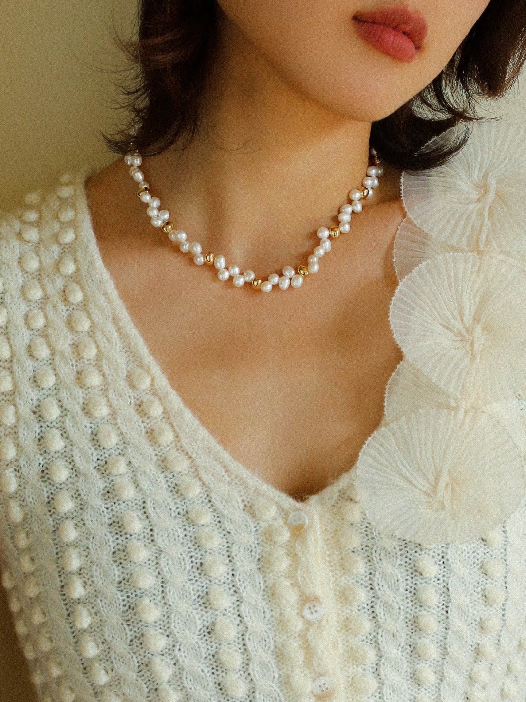 Serenade de Perles: French Wheat Elegance Necklaces - floysun