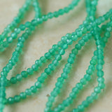 Serenity in Green: Extra-Long Green Agate Double Baroque Pearl Necklace - floysun