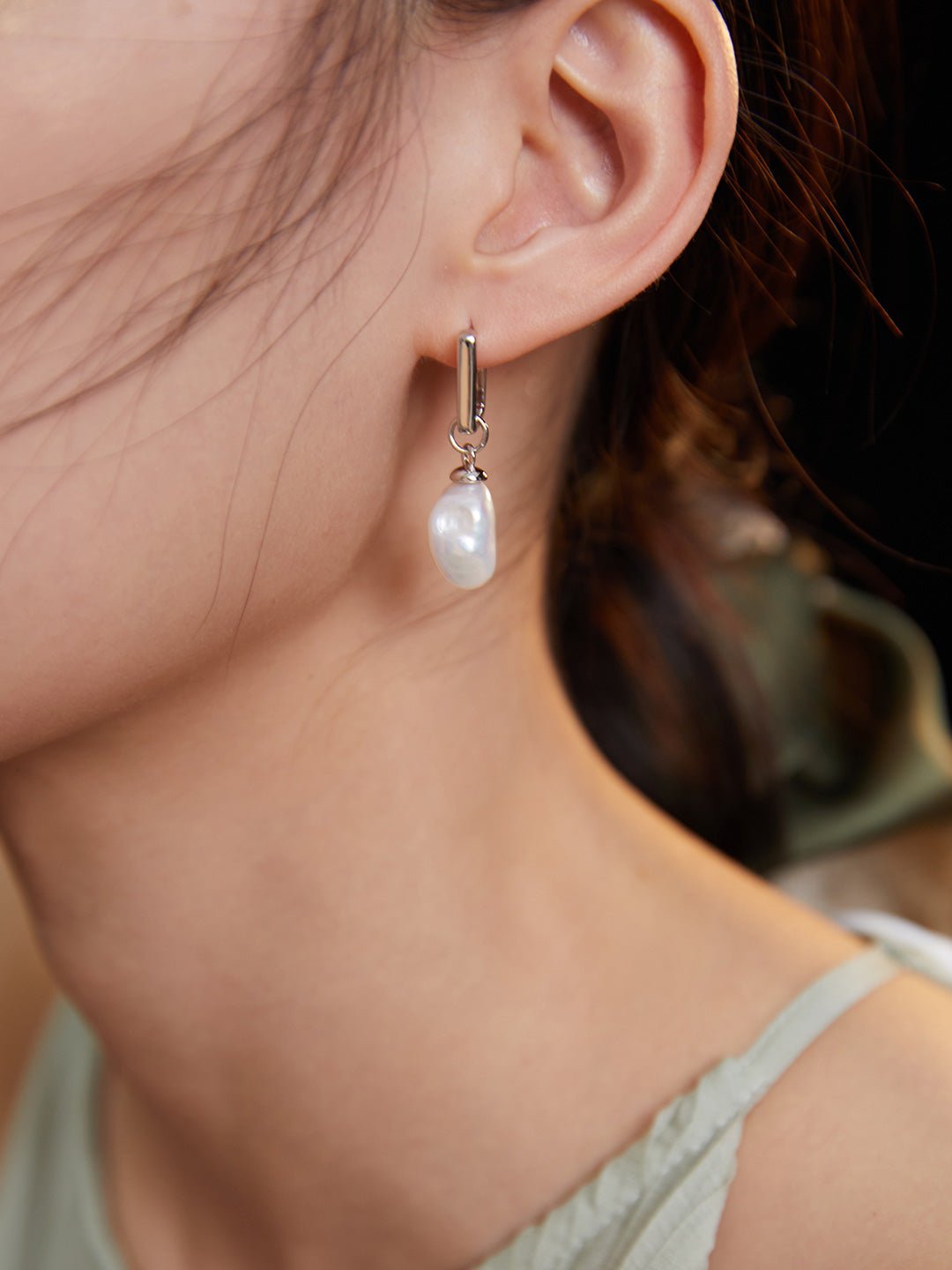 Shaped Baroque Pearl Earrings - floysun