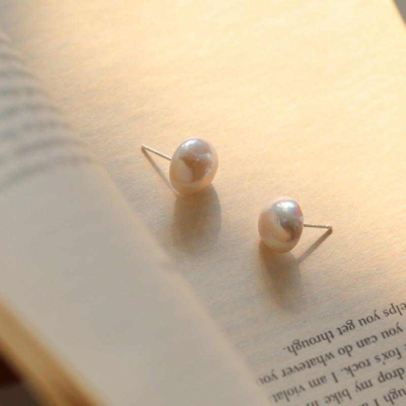 Shaped Pearl Stud Earrings - floysun