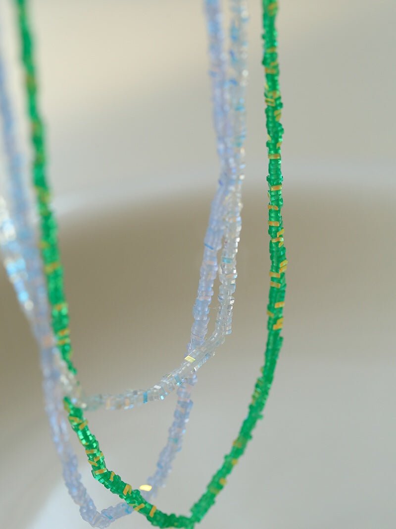Shimmering Prism Sugar Crystal Necklace - floysun