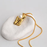 Simple and Irregular Square Necklace