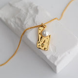 Simple and Irregular Square Necklace