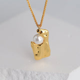 Simple and Irregular Square Necklace