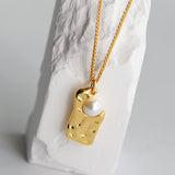 Simple and Irregular Square Necklace