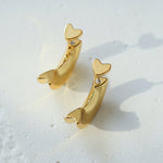 Simple Arc-shaped Love Earrings - floysun