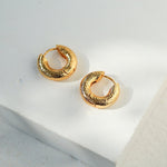 Simple Hammer Hoop Earrings - floysun