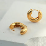 Simple Hammer Hoop Earrings - floysun