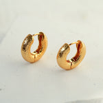 Simple Hammer Hoop Earrings - floysun